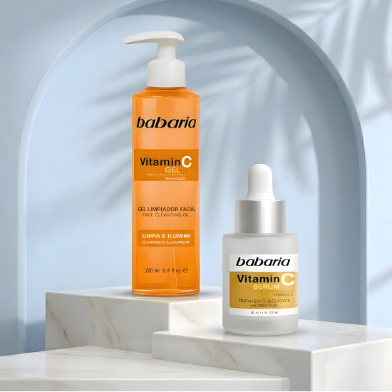 Babaria Vitamin C Serum & Face Cleansing Gel Set